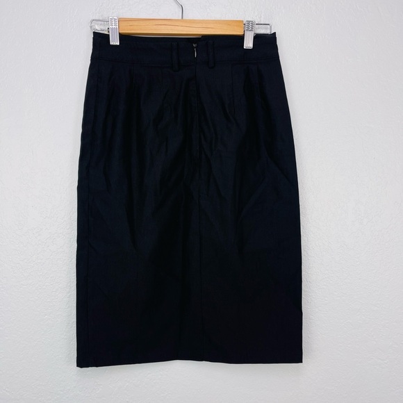 Kate Kasin Bodycon Fitted Black High Waisted Pencil Professional Skirt - Picture 7 of 9